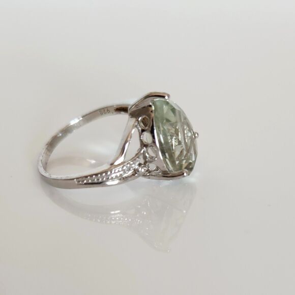 Green Amethyst Pear 4.9 Carats Size 8 - Picture 9 of 12